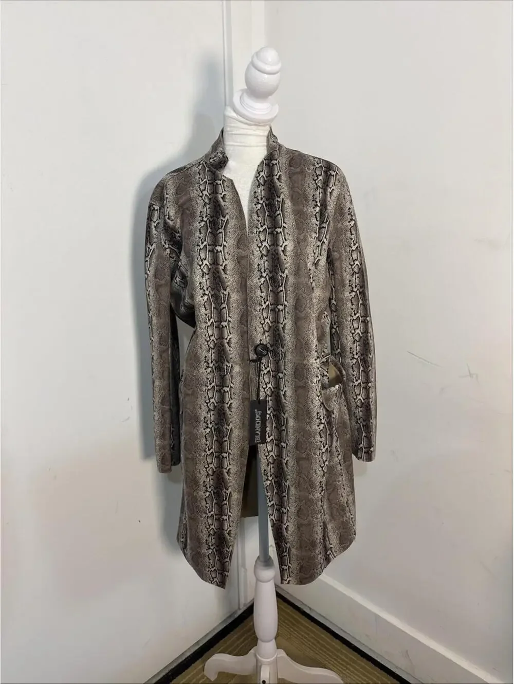 BlankNYC Snake Charmer Faux Suede‎ Jacket Coat Womens Size XS Brown Tan